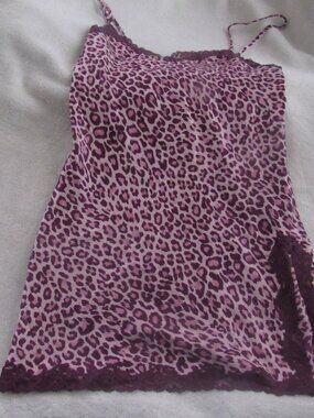 Victoria's Secret Purple/Pink Animal Print Nighty USED  Size XS